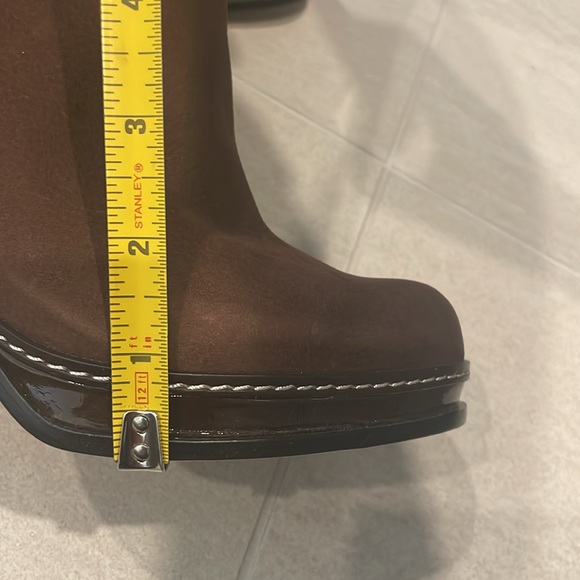 Chocolate Suede Cole Haan Heeled Boots - Picture 5 of 6